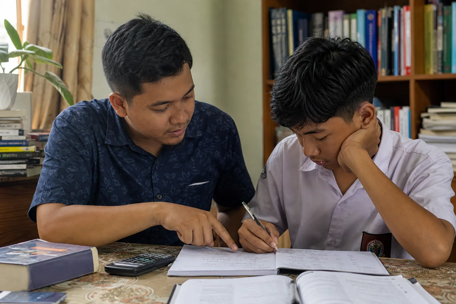 Kegiatan belajar privat SMA di Padang